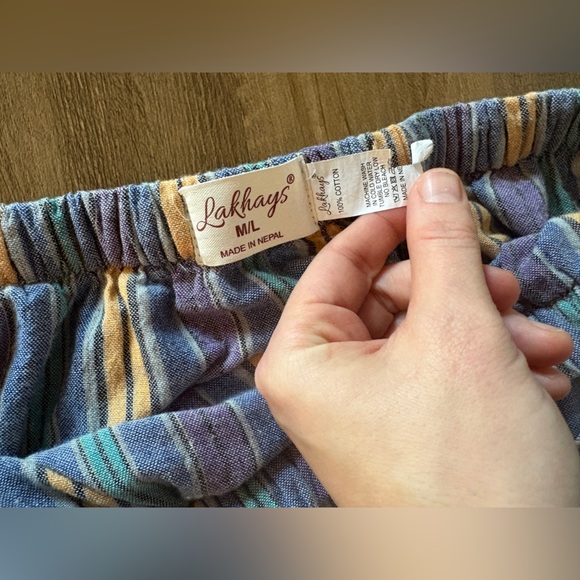 NWOT Lakhays Cotton Bohemian Hippie Multicolor Maxi Skirt - M/L, Extra Long - Picture 9 of 11